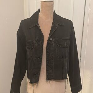 Abercrombie & Fitch cropped denim jacket
